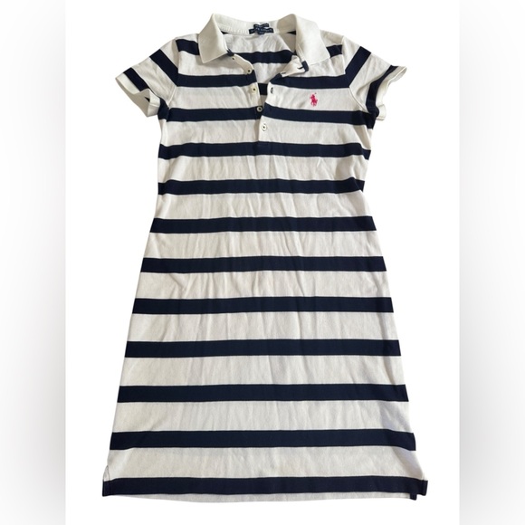 Ralph Lauren Dresses & Skirts - Ralph Lauren Navy and White Striped Dress